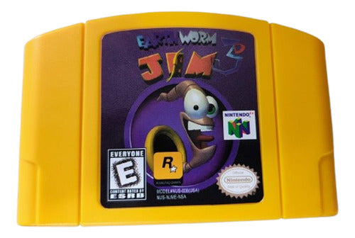 Earthworm Jim 3d Nintendo 64cartucho Fita N64