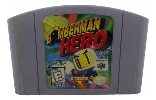 Fita Bomberman Hero Nintendo 64 Funcionando Usada (Usado)