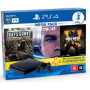 CONSOLE PLAYSTATION 4 SLIM 1TERABYTE MEGA PACK V5.1 + 3 JOGOS + 2 CONTROLES