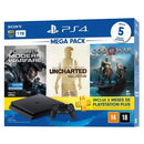 Console PlayStation 4 Slim Mega Pack 7  + 2 Controles Sony + 1 Ano de Garantia