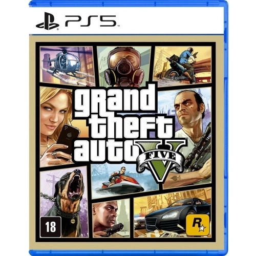 GTA 5 GRAND THEFT AUTO V - PS5 - MÍDIA FÍSICA